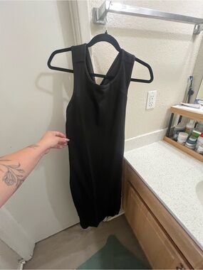 lululemon athletica Black Sleeveless Midi Tank Dress
